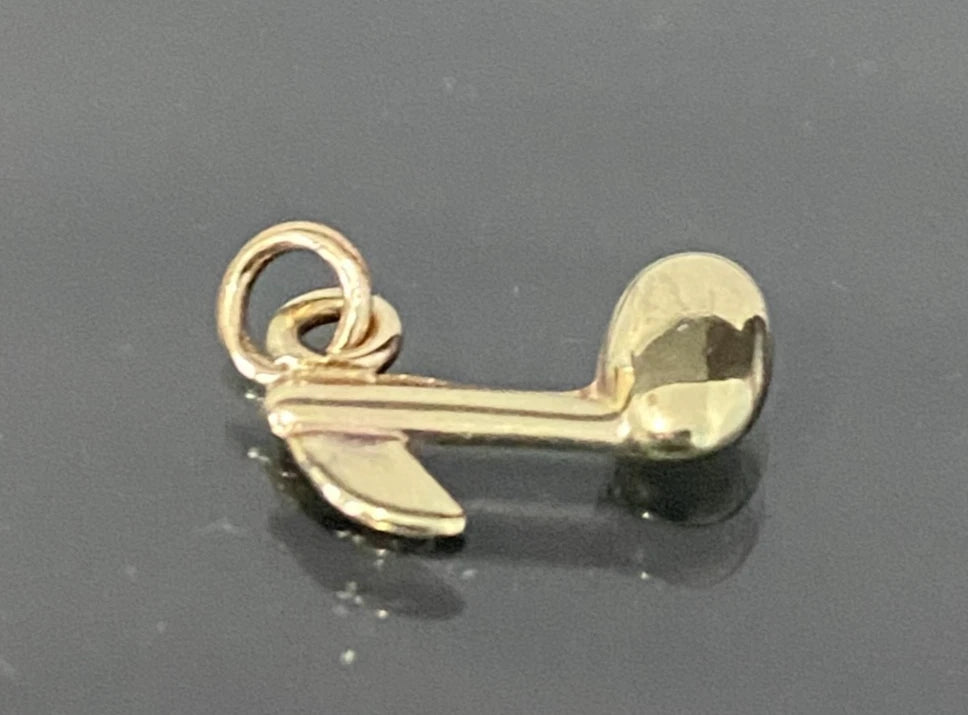 9ct Yellow Gold Musical Note Charm