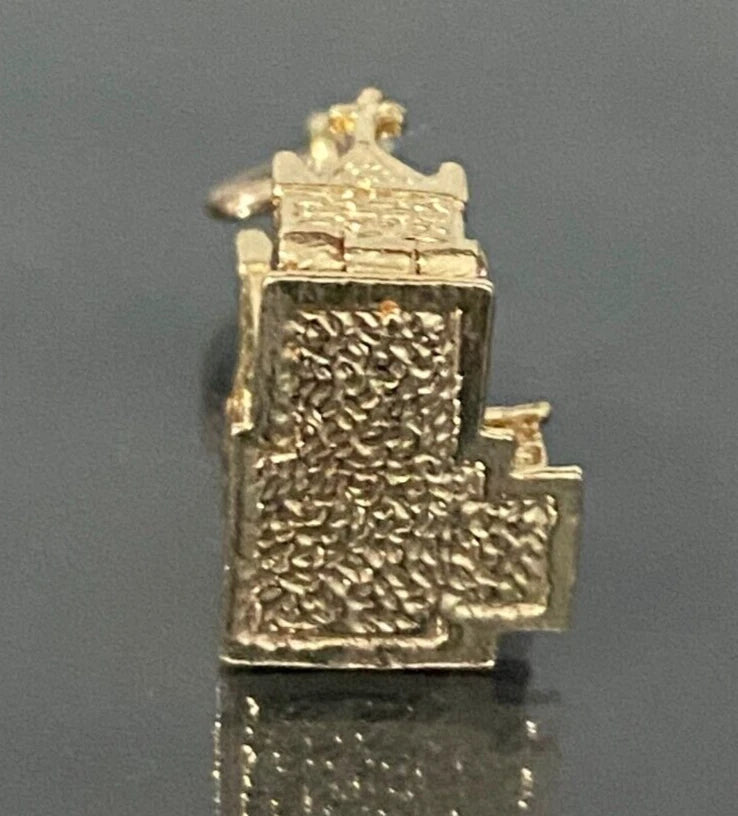 9K Yellow Gold Wedding in Church Opening Charm / Pendant