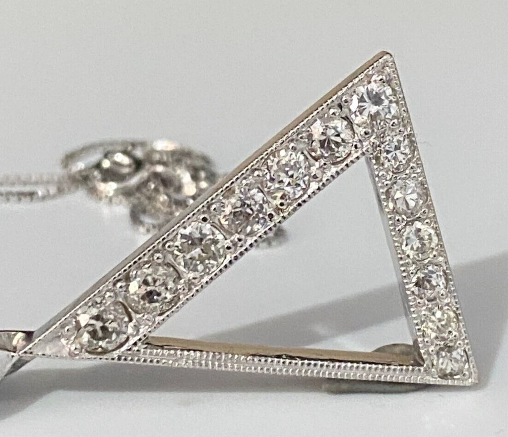 18K White Gold & 1.87CT Diamond Pendant