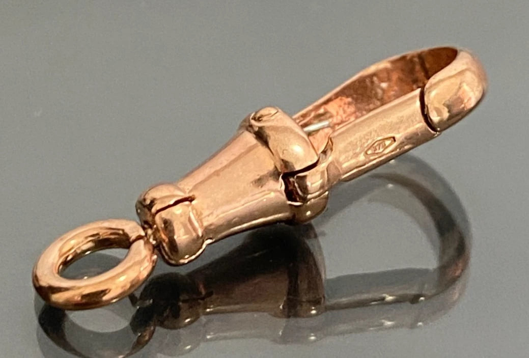New Albert Swivel Clasp in 9ct Solid Rose Gold 25mm