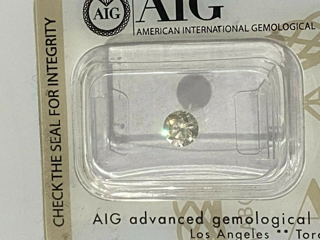 AIG Certified Natural Diamond Loose 0.52CT - SI2 Clarity