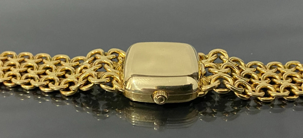 18K Solid Yellow Gold Bracelet & Case Automatic OMEGA Wristwatch