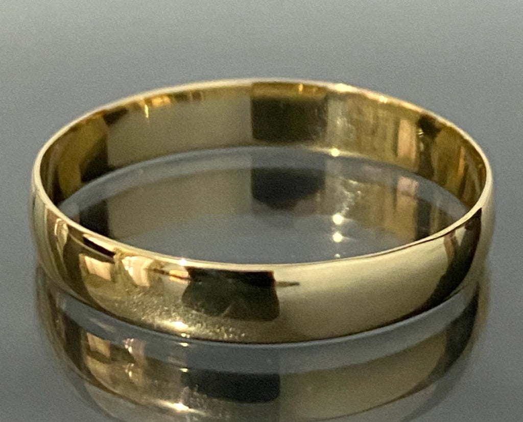 18K Yellow Gold Men's Wedding Band Ring Size Z+4