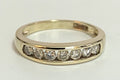 9K Yellow Gold & 0.50CT Diamond Eternity Channel Set Ring Size O (US 7.15)