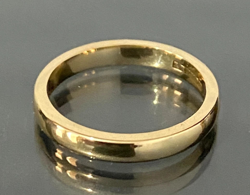 Antique Australian 18K Yellow Gold Wedding Band Ring Size J 1/2 - 5